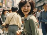 ストリートスナップ　1973年　岩手県　盛岡市　#ストリートスナップ　#AI美女　　