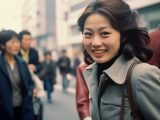 ストリートスナップ　1976年　大阪府　箕面市　#ストリートスナップ　#AI美女　　