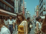 ストリートスナップ　1972年　大阪府　枚方市　#ストリートスナップ　#AI美女　　