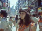 ストリートスナップ　1973年　大阪府　枚方市　#ストリートスナップ　#AI美女　　
